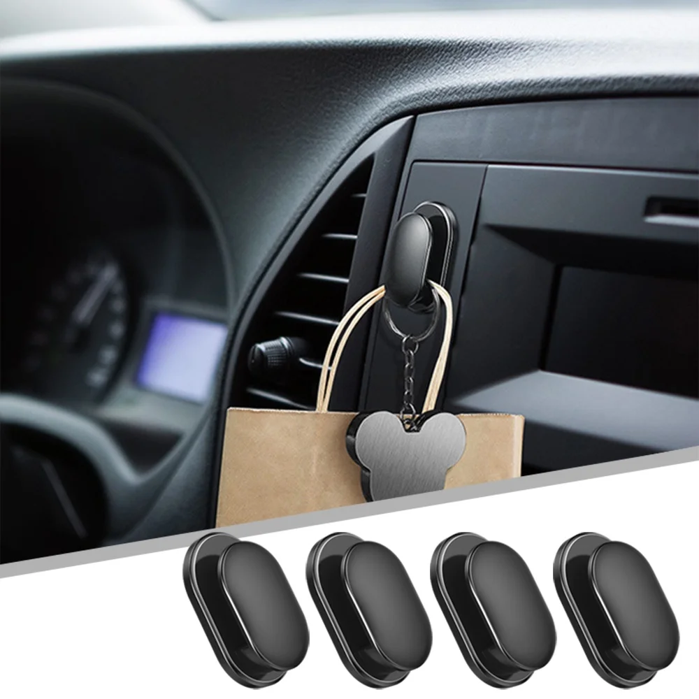 Mini Car Hooks Organizer สําหรับสาย USB หูฟัง Key Storage Self Adhesive Wall Hook Hanger คลิปยึดอัตโนมัติ