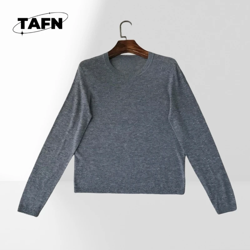 ネックトレンドオールマッチング美しいファッションシンプル25トレンディなヨーロピアンスタイルカシミアセーター春と夏のカジュアルウェア
