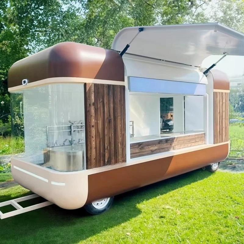 Full Kitchen Mobile Food Truck Custom Burger Catering Trailer Sturdy Mobile Food Vehicle On Sale Cost-effective Choice