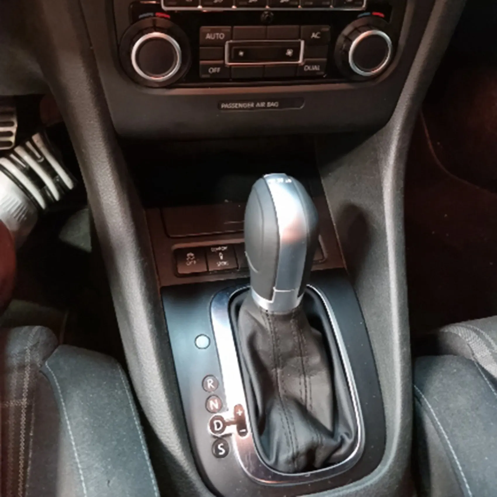 AC76-Automatic For DSG Car Gear Shift Knob Shifter Lever Dust Cover For Golf 6 Jetta MK6 EOS MK5