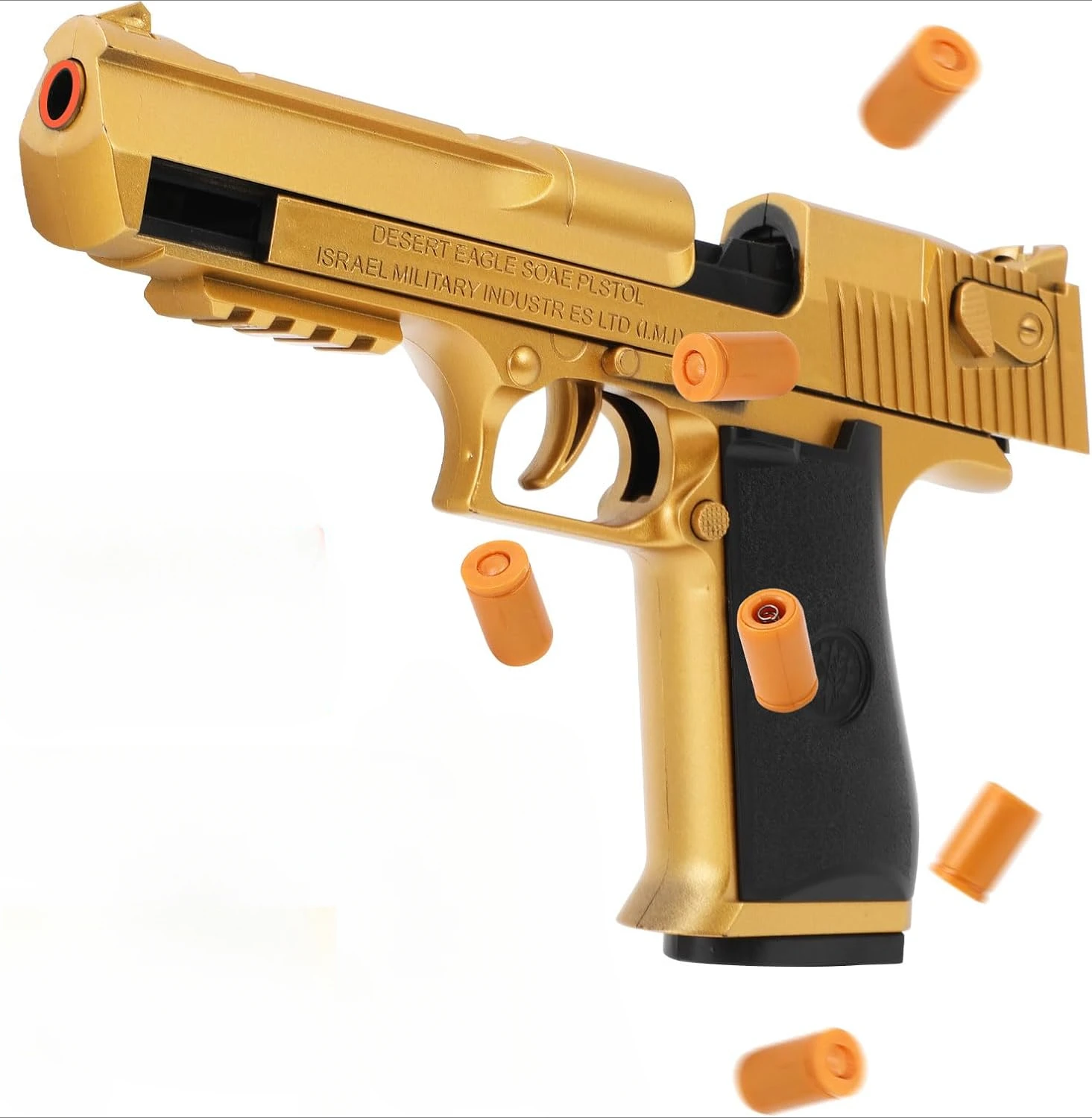 Desert Eagle ปืนพก Mechanical ต่อเนื่อง Fire Shell Ejection Decompression ปืนแขวนที่ว่างเปล่า Bullet Launcher ปืนของเล่นของขวัญ