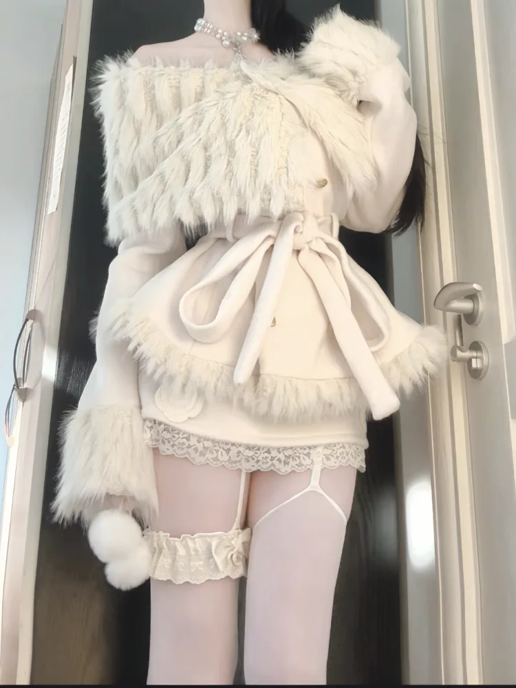 Autumn 2000s Aesthetic Elegant 2 Piece Sets Woman Off Shoulder Y2k Design Mini Skirt Suit Female Chic Korean Popular Clothes