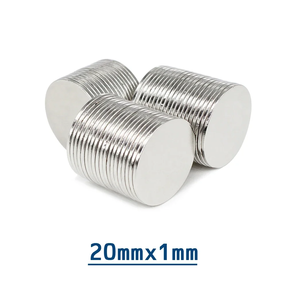 20x1mm Small Circular Magnets For Home Refrigerators, Offices DIY 20*1