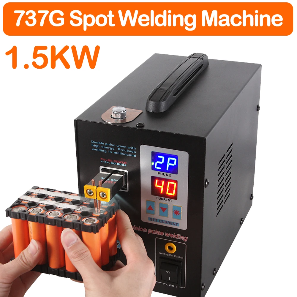 

SUNKKO 737G Spot Welder 18650 Battery Pulse Welder 1.5KW Can Weld 0.15mm Pure Nickel Strip Pulse Welding Machine 110V 220V EU US