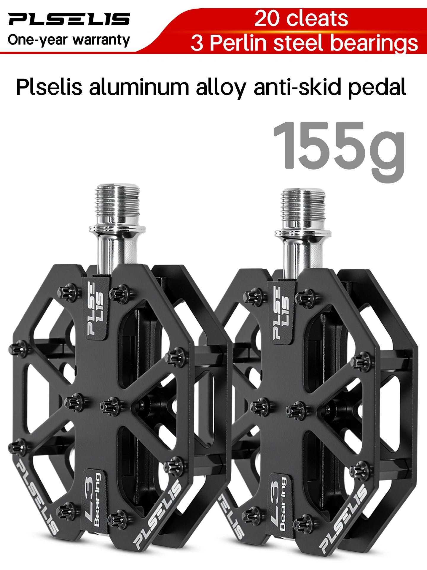 AliExpress plselis Plselisultra-light titanium alloy road bike pedal210g (double) comfortable and universal wear-resistant installation for riding.