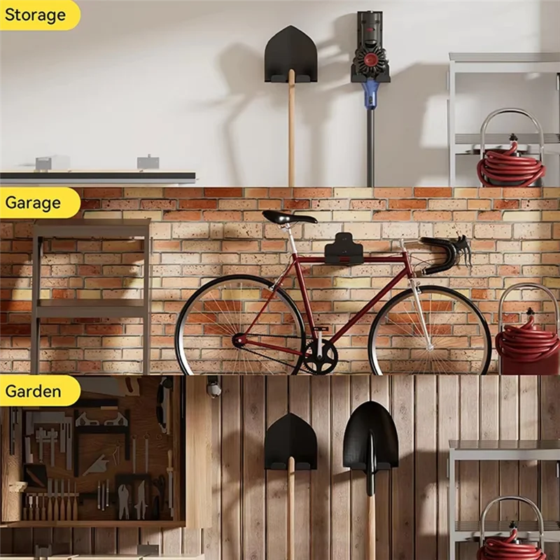 

A02M-Wall Mounted Grass Trimmer Rack Multi-Purpose Weed Whackers Holder Chainsaw Storage