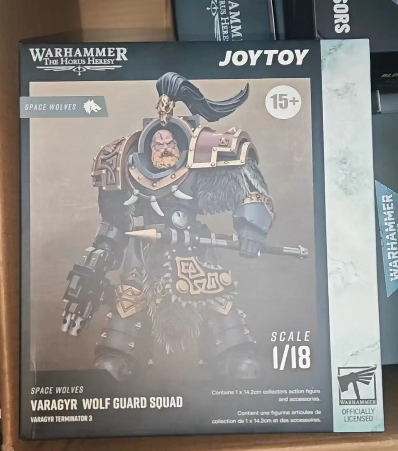 【ZW】JOYTOY Warhammer 40K 1/18 Action Figure Space Wolves Varagyr Wolf Guard Squad Varagyr Terminator 3