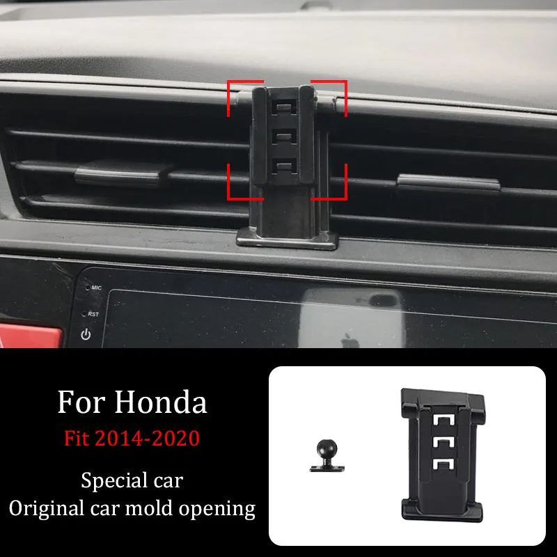 For Honda Fit 2014-2020 Accessories Car Mobile Phone Wireless Charging Bracket Infrared Automatic Induction Navigation Bracket