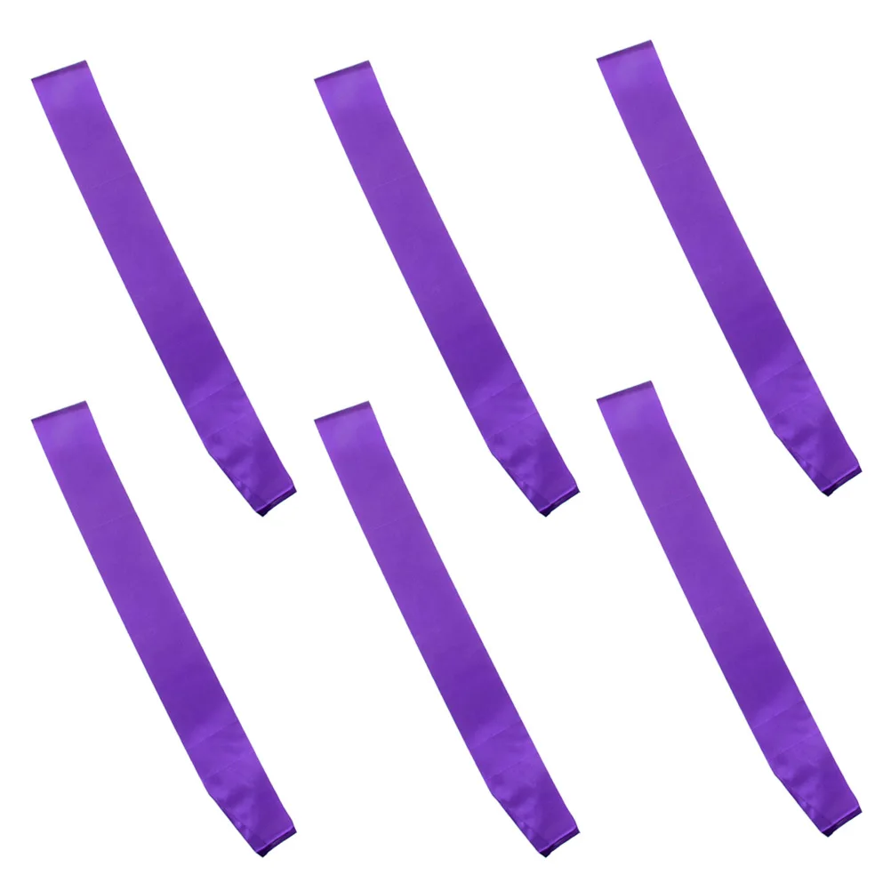 6Pcs DIY Blank Sash Plain Satin Etiquette Bands for Hen Nights Birthday Baby Shower Add Trims Be Creative Purple