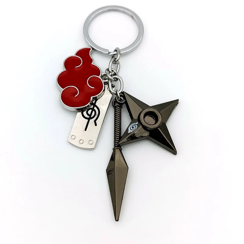 

NARUTO Anime Metal Keyring Pendant Peripherals Katana Matching Accessories Metal Holiday Funny Gifts Boys Toys Cosplay Ornaments
