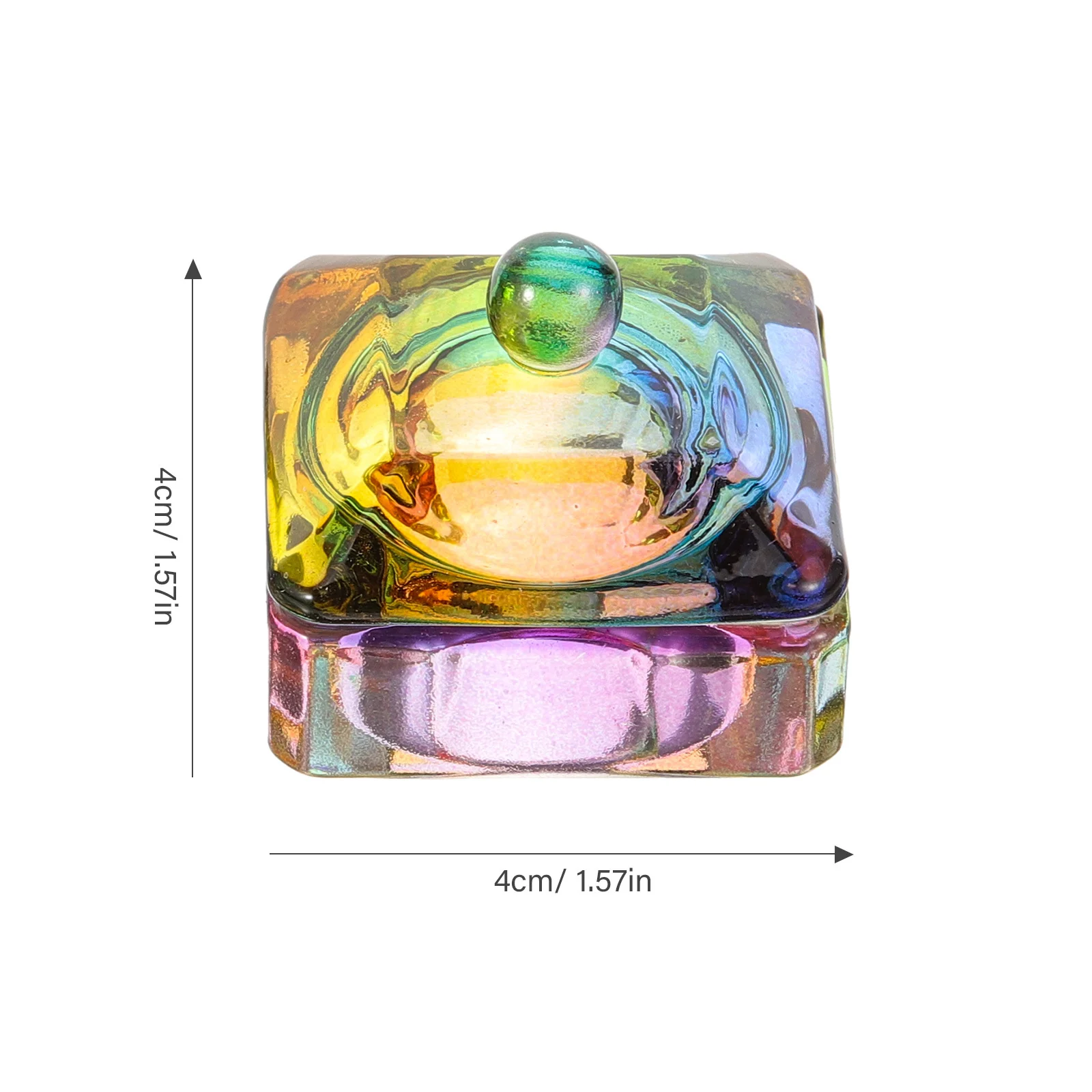 2Pcs Crystal Glass Nail Dish Bowl Acrylic Powder Mixing Manicure Accessories Practical Gift Home Salon Use Nail Accessories