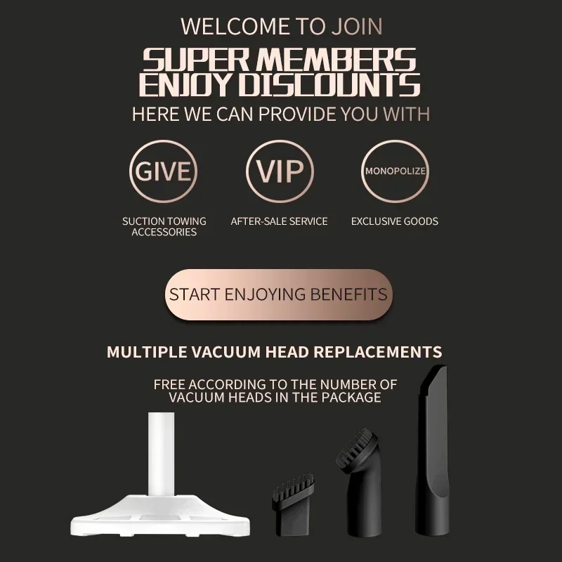 New Multifunctional Household Cleaner 20000Pa Powerful Rechargeable Car Vacuum Cleaner Portable Handheld Vacuum Cleaner