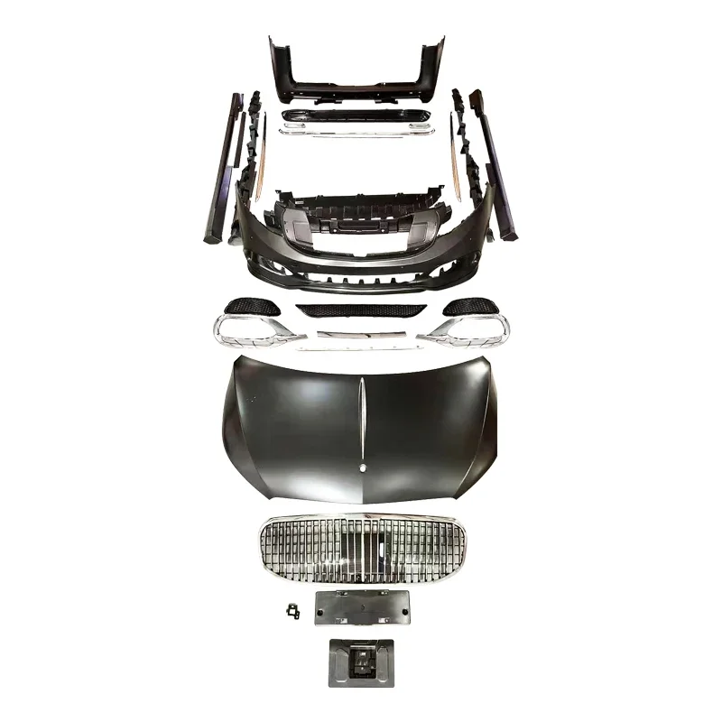 PP-Karosserie-Kit für Vito V250 260, modifiziert für große Front- und Heckstoßstange, Kühlergrill und Motorhaube