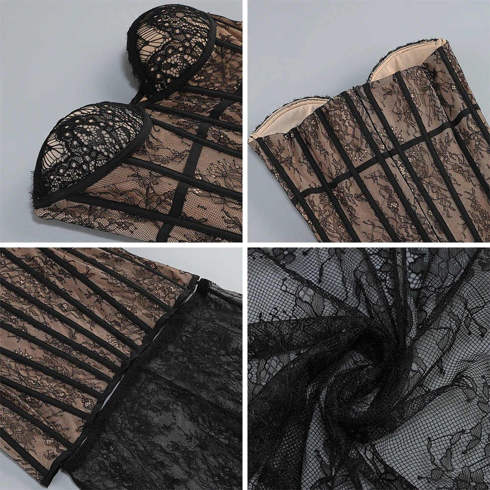 Seksowne komplety maxi ze spódnicą z dwu części, kwiatowe sukienki mini z odkrytymi ramionami i koronką, top i przezroczysta sukienka maxi z siateczki na studniówkę, koktajl, wieczorne przyjęcie.