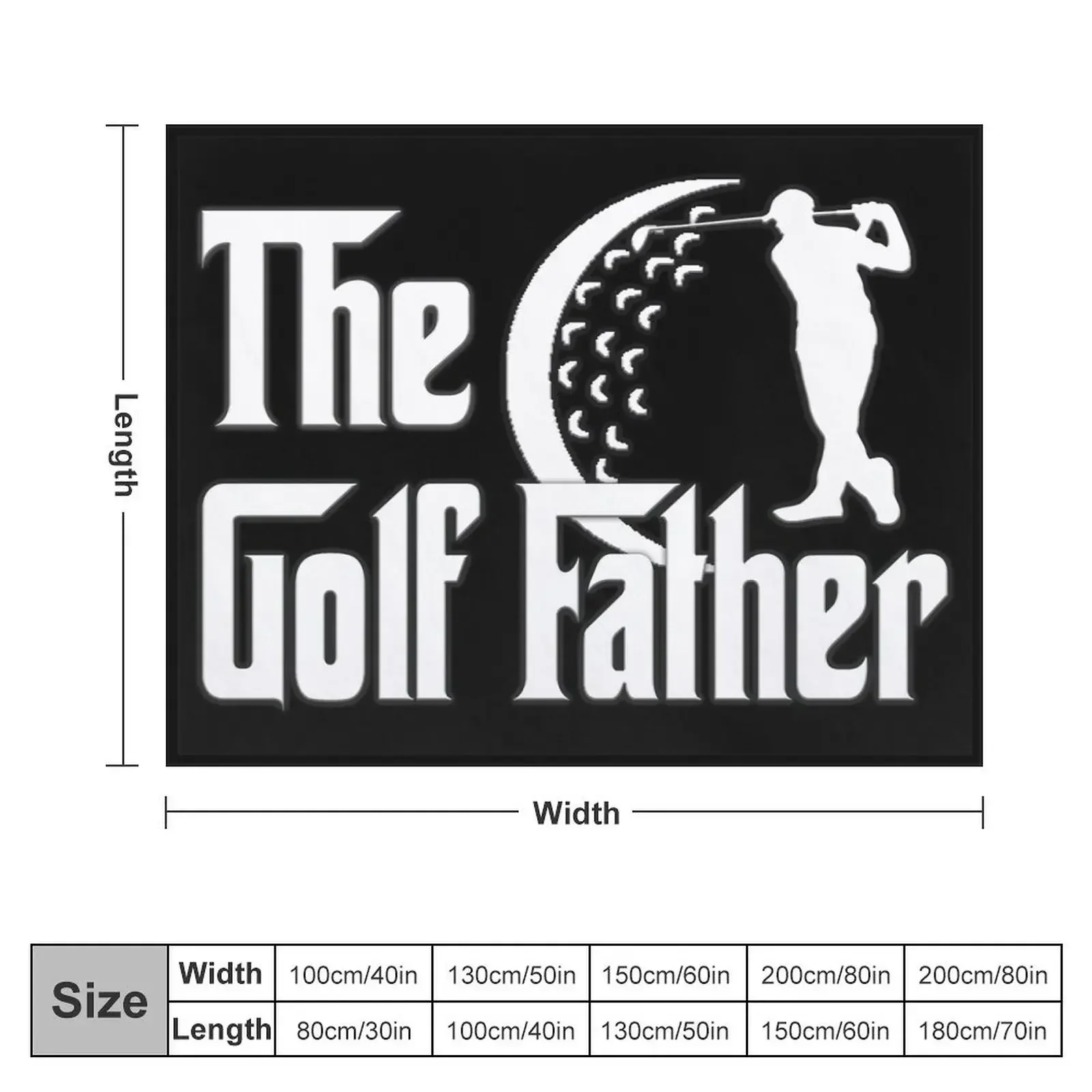 The GOLF FATHER - FATHERS DAY Design - The Best Golf DAD - Best gifts for father, grandfather, daddy, papa, grandd Throw Blanket