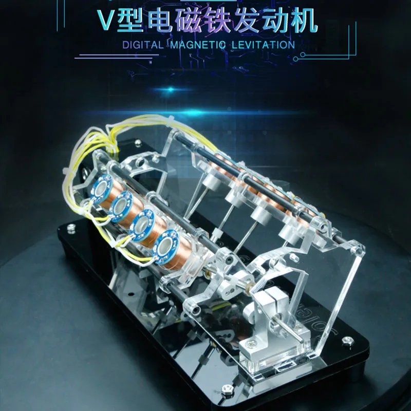 V Type Generator Model Can Start High-speed Motor Engine Toy Gift