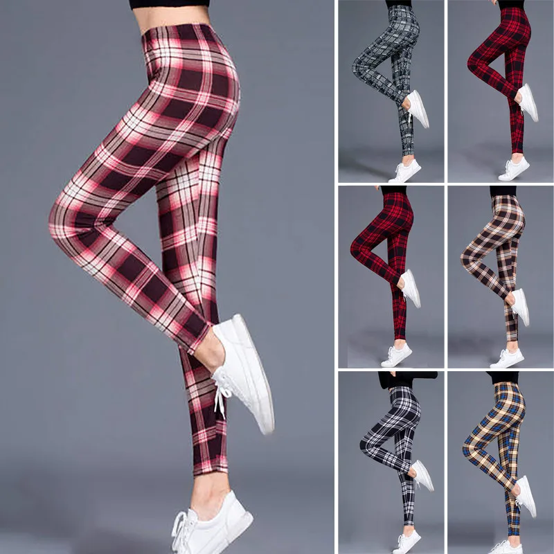 Ladies Leggings Women Pants Fitness Warm Bottoms Fashion Sports Skinny Retro Workout Slim Fit Trousers Yoga Tight