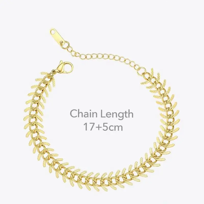 ENFASHION Punk Fancy Chain Bracelet Gold Color Stainless Steel Centipede Bracelets For Women Fashion Jewelry 2020 Party B202083
