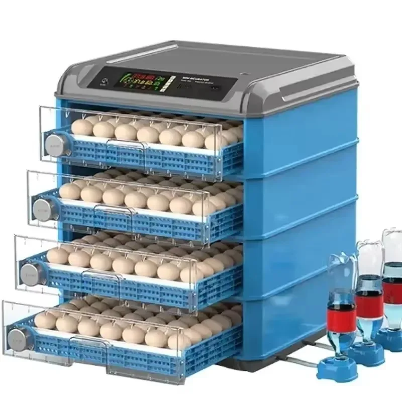 Automatic Egg Incubator 64/192/256 Eggs, Multifunctional Constant Temperature and Moisturizing Poultry Breeding Shell Breaker