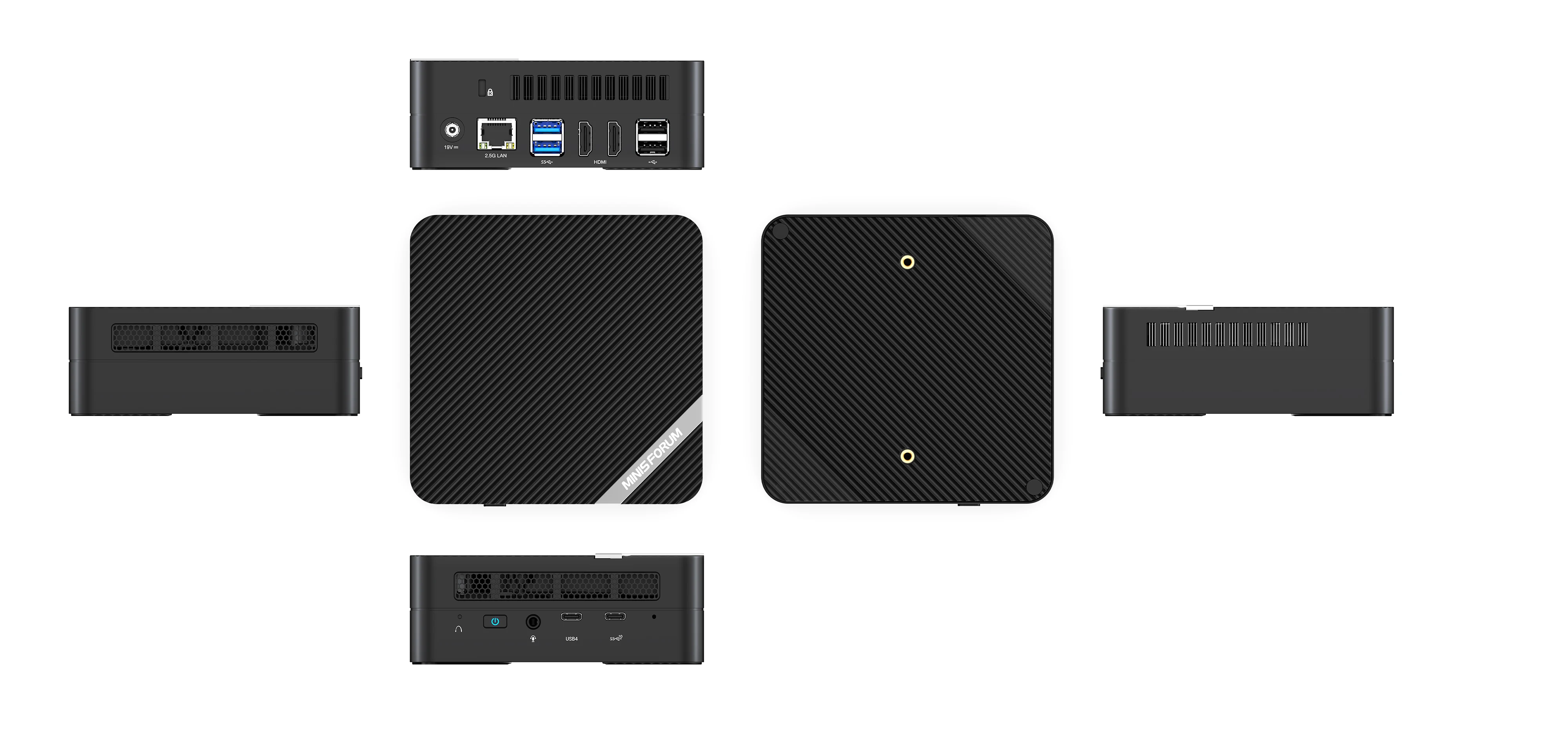 MINISFORUM UM773 UM690 Mini PC AMD Ryzen 7 7735HS Ryzen 9 6900HX 8 Cores Windows 11 Pro DDR5 PCIE4.0 8K USB4.0 Gaming Computer