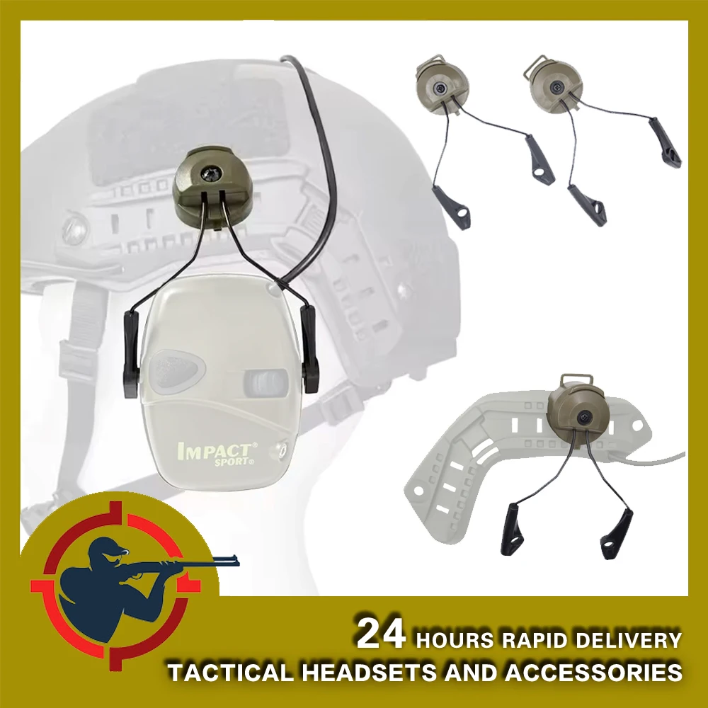 

Rotable Howard Hunting Headset Rack, FAST Tactical Helmet-style Electronic Shooting Headset Suspension Stand Metal Nylon