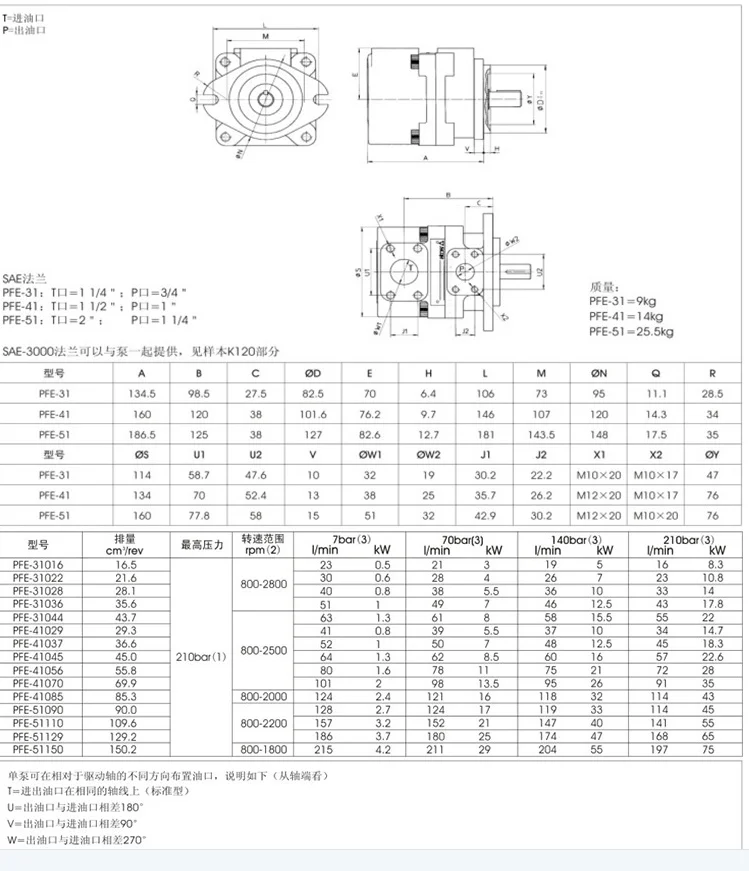 Italy ATOS Atos oil pump PFE-31036/1DT20 vane pump PFE-41045/1DT hydraulic pump PFE-31016/1DT 20