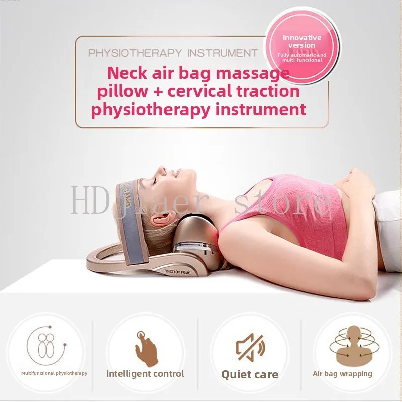 

Electric cervical massage instrument Intelligent remote control magnetic therapy Head and neck hot compresskneadingphysiotherapy
