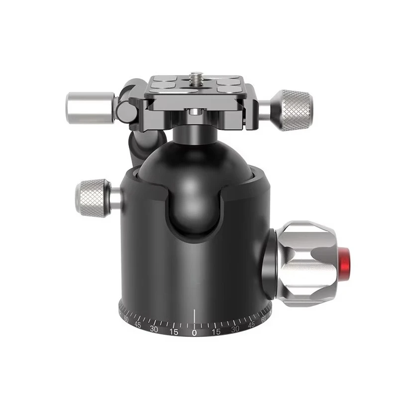 55Mm Large Liquid Damping Tripod Ball Head 360 Degree Rotation Video Ball Head Camera Accessories