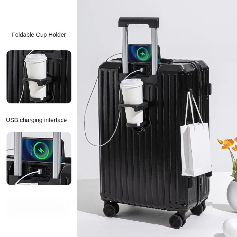 DOIAESKV Trolley Case 20-26 Inch Universal Wheel Bag Large Capacity Anti-Drop Boarding Case 2024 New Model