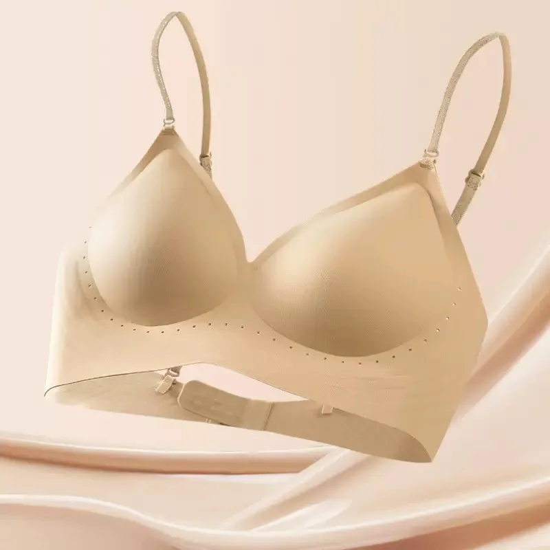 Sexy und heißer, nahtloser Damen-Unterwäsche-BH mit dünnen Trägern und rückenfreiem, U-förmigem, bügellosem Push-up-BH für einen schönen Rückenausschnitt. – Detail 3