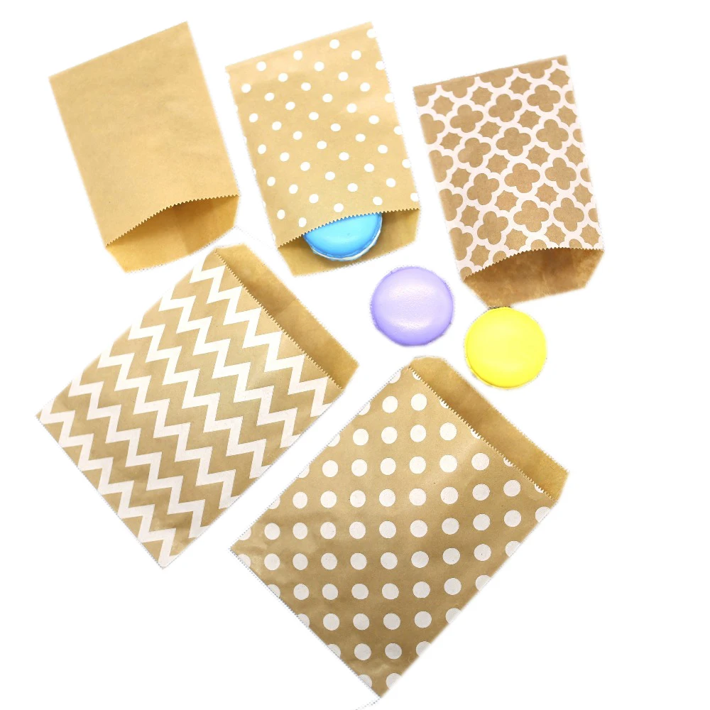 25Pcs Kraft Paper Bags,Favour bags, treat bags,gift wrapping bag, baked goods bag,Pastry Tool Wrapping Wedding Party Suppl