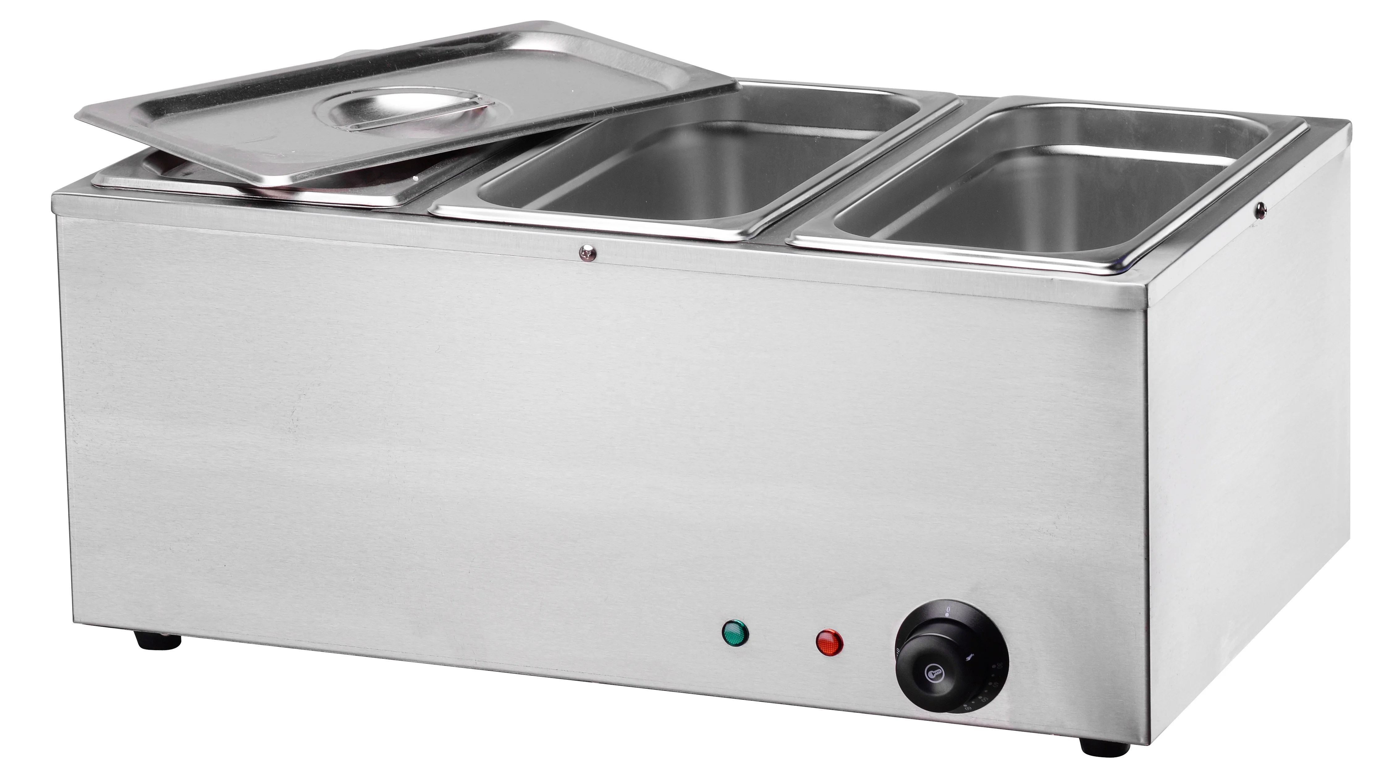 Electric Catering Buffet Food Warmer Showcase Bain Marie & BW-3V Commercial Tabletop 3GN Pans
