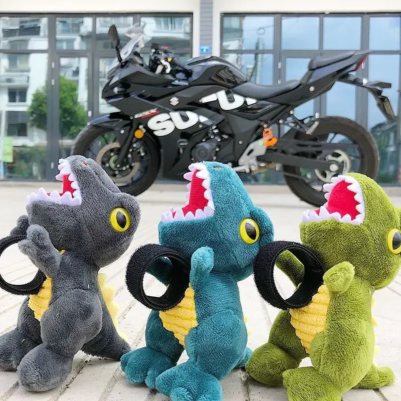 Dinosaur Plush panda Dolls Kawaii unicorn Anime  Short Stuffed Toys Motorcycle ornament dog Kawaii