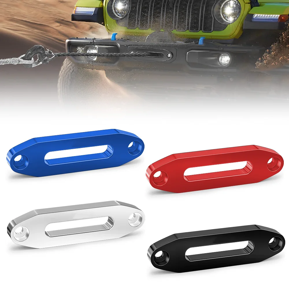 125mm 4000lbs Alumimum Hawse Towing Cable Synthetic Winch Rope Cable Lead for Jeep SUV ATV UTV 4-7/8