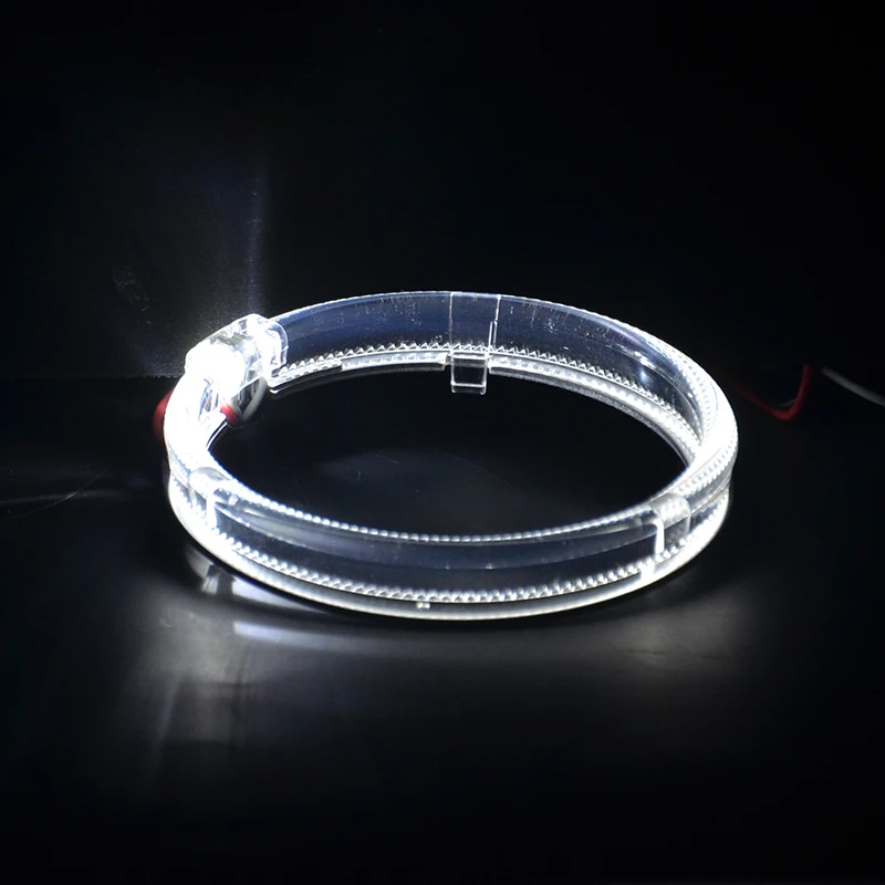 2PCS/Pair Car Angel Eyes 80MM 100MM 2.5inch 3inch Auto Halo Ring 12V 24V Motorcycle Headlight Driving Lamps With Driver White