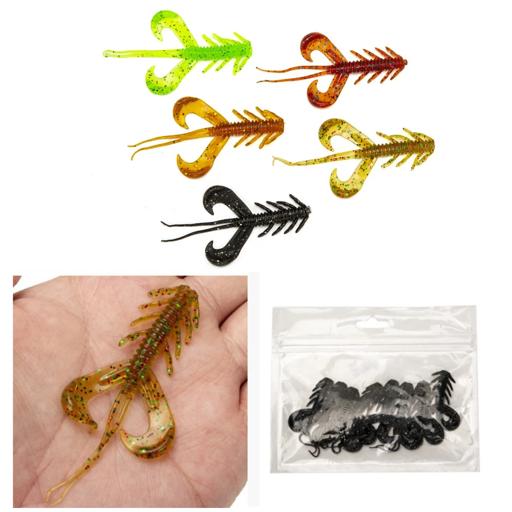 8x Super Big Fishing Lures 150mm Soft Lure Fishing Lures Soft Silicone Baits Shrimp Pike Perch Trout Chub Drop Shot Fishing Lure