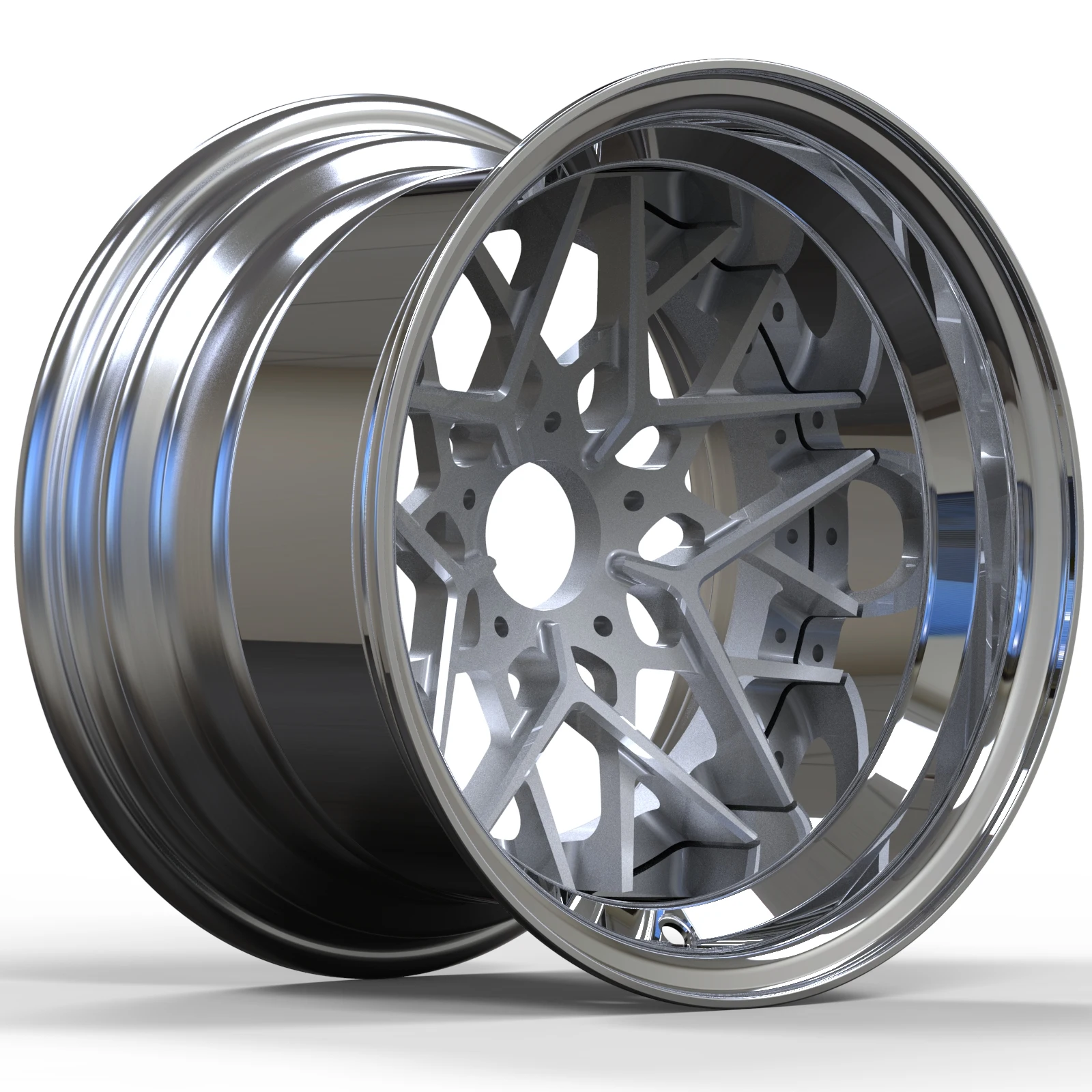 

Колесо Weiya Forged Wheel ODM для мотоцикла, 13 дюймов, с полированной ступицей