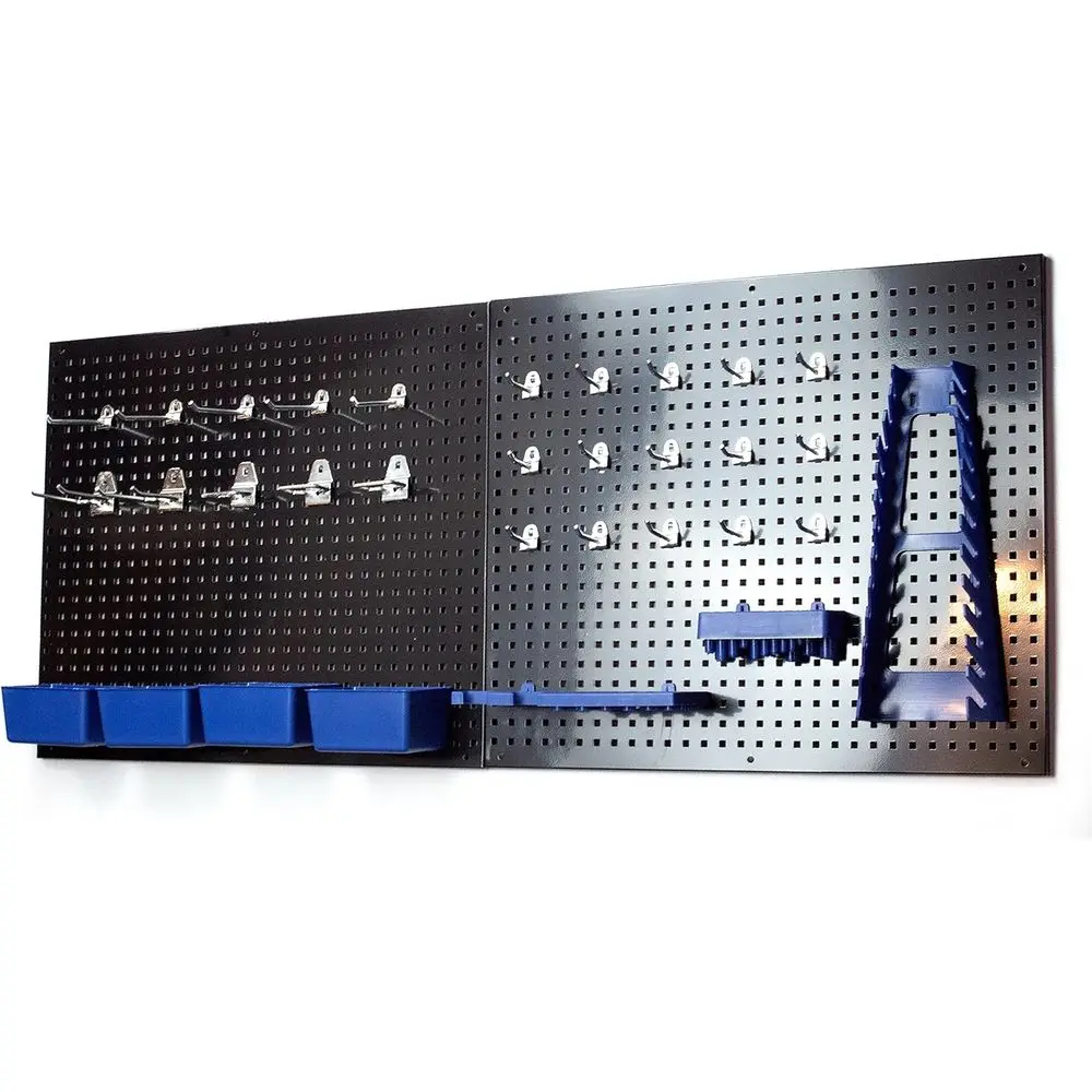 

Набор для хранения инструментов на металлической перфорированной панели 36x22 дюйма с 32 аксессуарами