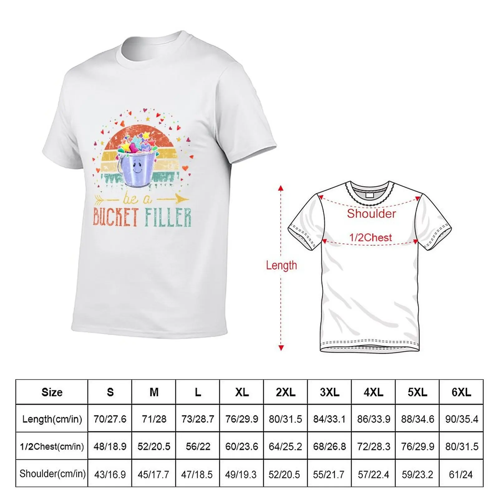 Be A Bucket Filler Counselor Teacher Growth Mindset Funny T-Shirt topping customs design your own men t shirt