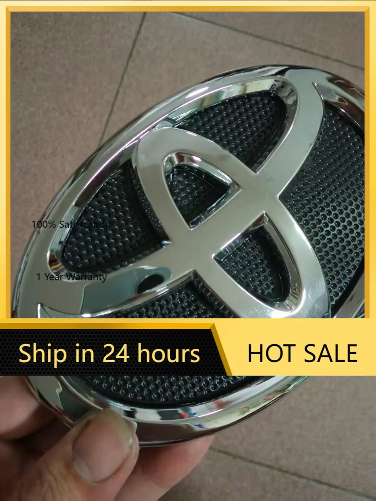 

2026 Горячие колпаки для ступиц Toyota 150x105 мм, новая эмблема передней головки капота для Toyota Camry & Camry Hybrid 2007-2009 — заменяет OEM 75311