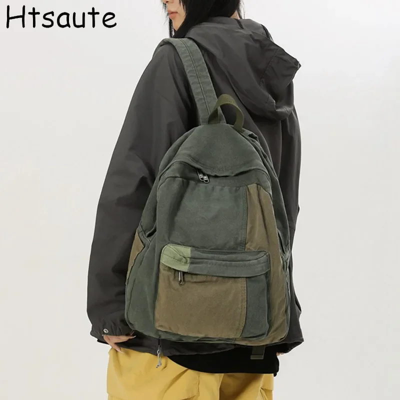 

Women Backpack Fashion Backpacks Elegant Patchwork Backpack Bag Soft Hiking Back Pack Purse for Ladies Anti Theft mochilas