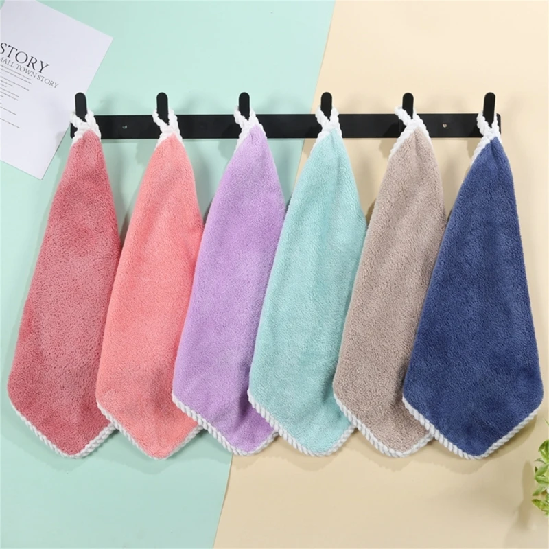 Kids Coral Fleece Towel Soft Burp Cloth Toddler Breathable Thickened Wash Cloth