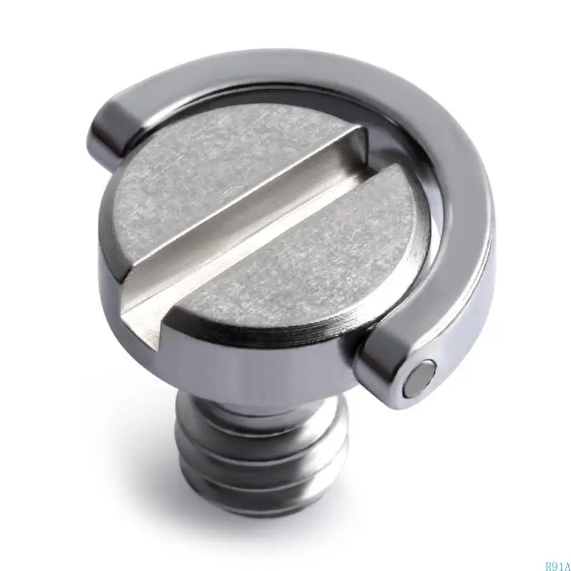 R91A 1/4 인치 카메라 Quick Release 나사 삼각대 나사 어댑터 컨테이터 비디오 카메라 리그 액세서리 헤드 렌즈 콜라 공