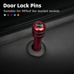 Alloy Car Door Pin Lock Knob Lift Cover Decor Accessories For Volvo C30 C70 S60 S80 S90 V40 V50 V60 V70 V90 XC40 XC60 XC70 XC90