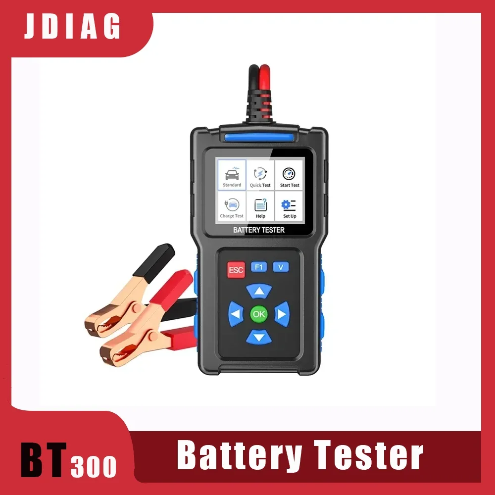 

new JDiag BT300 Car Battery Tester Car Tool USB interface System Detect Auto Battery Analyzer 12V 24V Car Battery Fult Diagnosis