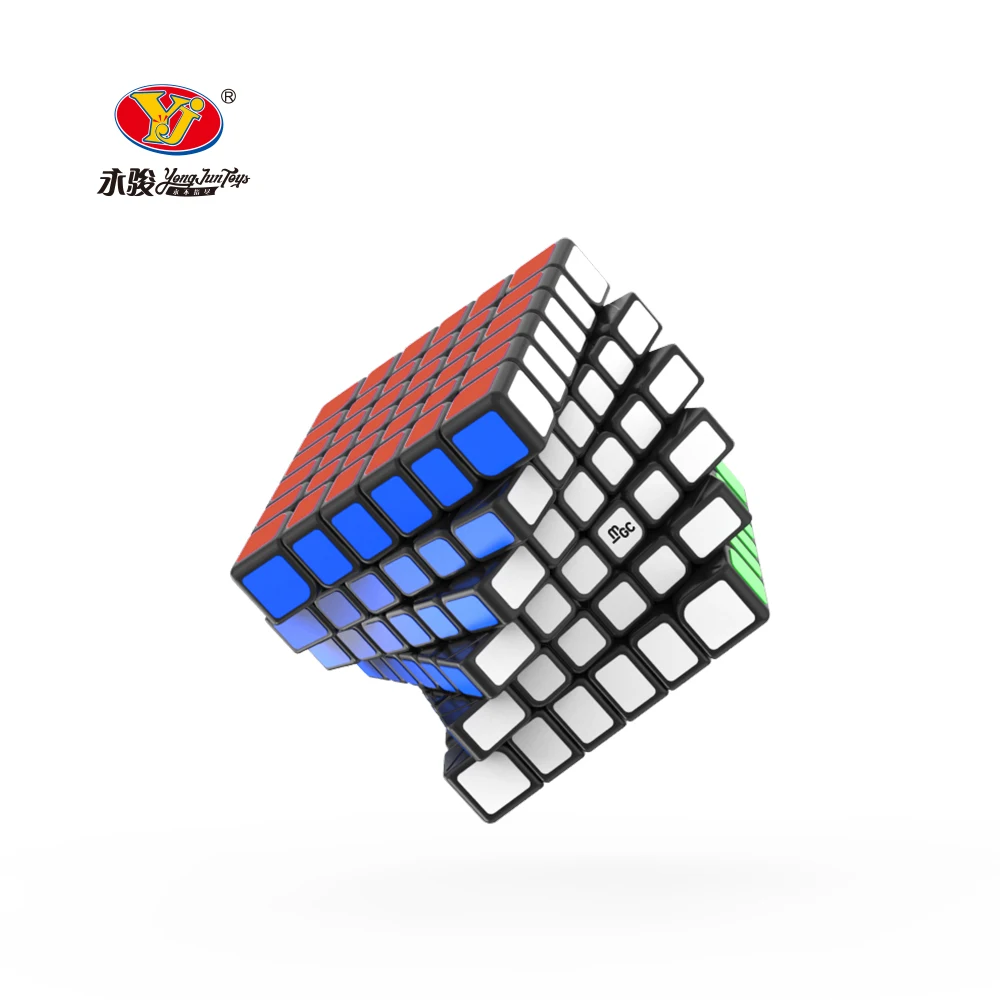 YJ MGC 6X6 M المغناطيسي ماجيك سرعة مكعب ستيكيرليس المهنية ألعاب متململة MGC 6 6X6M كوبو ماجيكو لغز