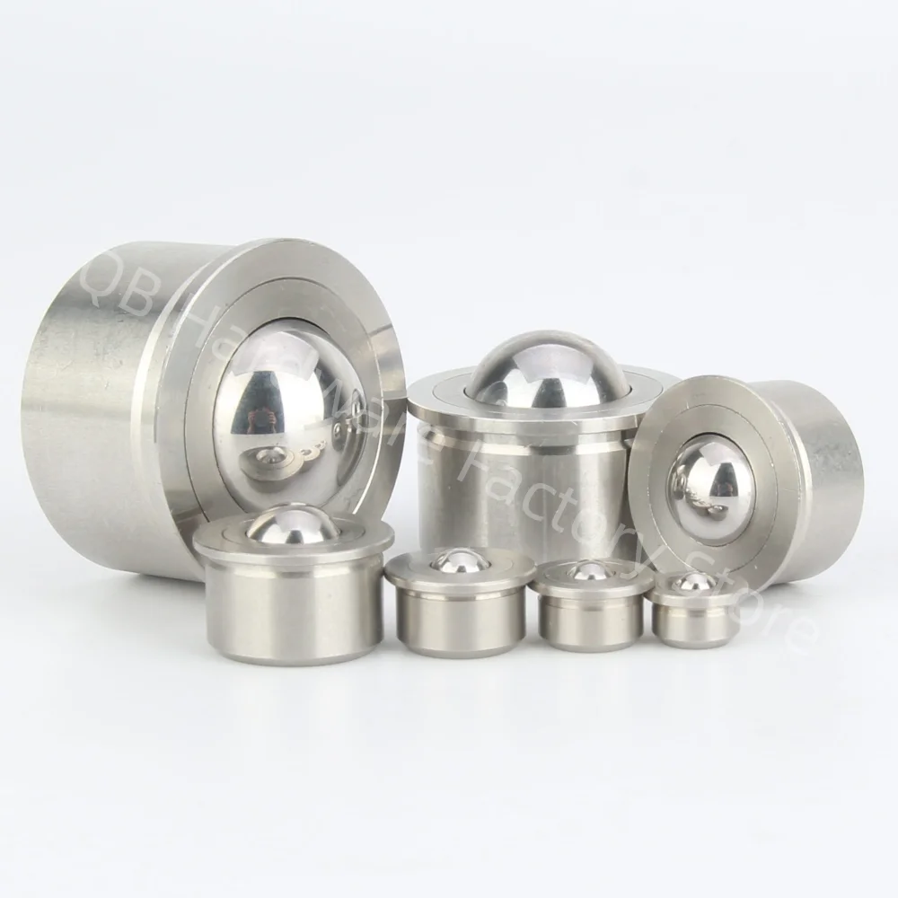 Factory Outlets Pressure In Type Stainless Steel/POM Round Ball Transfer Unit Bearing Conveyor Ball Rollers