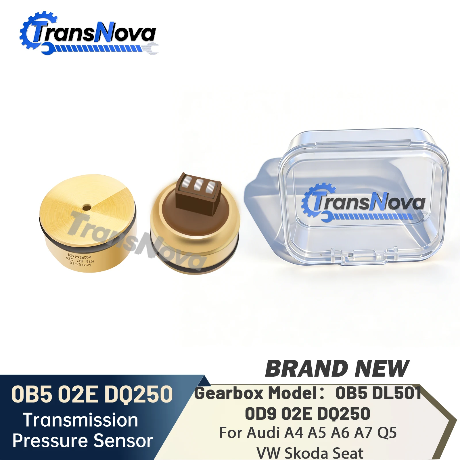 TransNova 0B5 02E DQ250 0D9 Getriebekupplungsdrucksensor TCU TCM Steuergerät für 6-Gang-DSG VW Magotan Audi A4 A7 Skoda – Detail 2