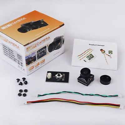 

MS-514 1500TVL Mini FPV Camera Lens 2.1/1.8mm Lens 14x14mm 1/3" CMOS PAL NTSC OSD 5-36V Wide Voltage