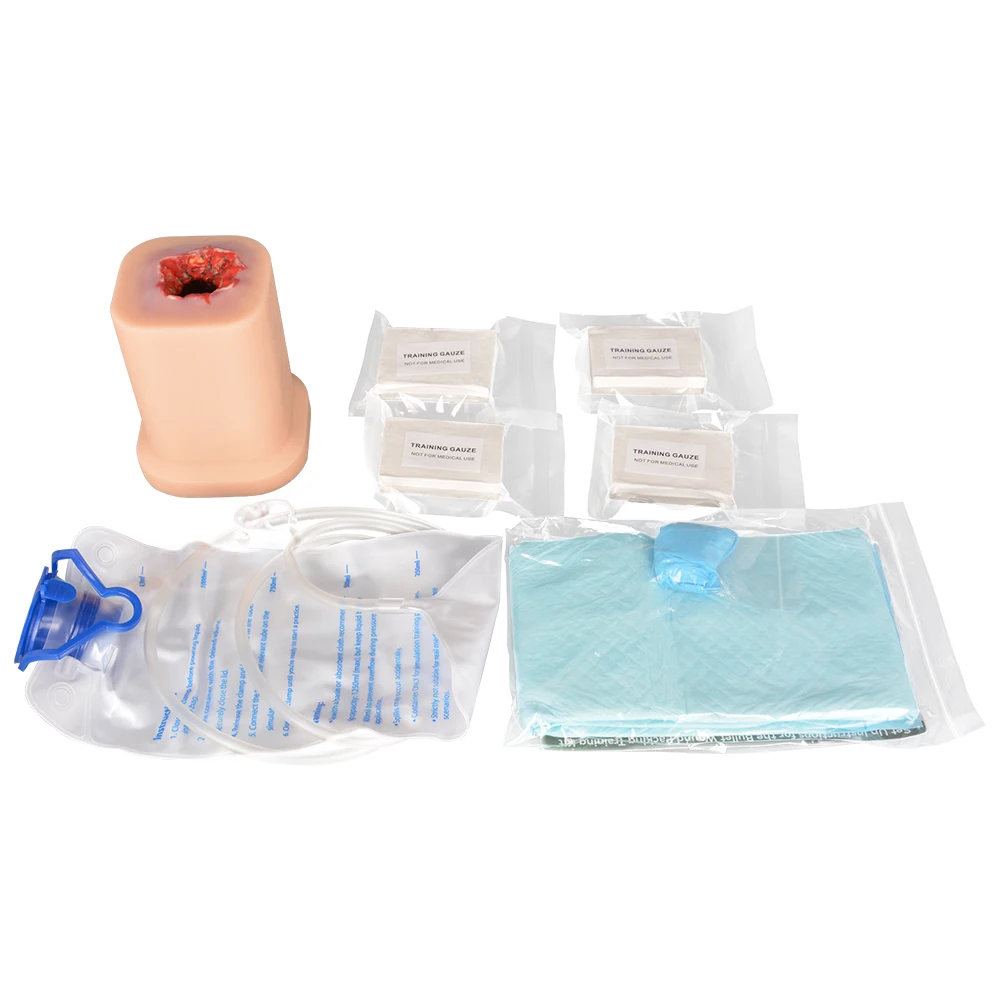 Wound Packing Trainer Kit, Stop The Bleed Kit for Wound Packing Training 5.56mm Bullet for TCCC/EMT/PHEC Course